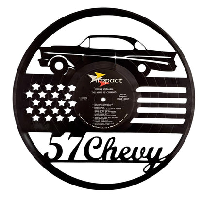 1957 Chevy - Laser Cut Vinyl Record Wall Art