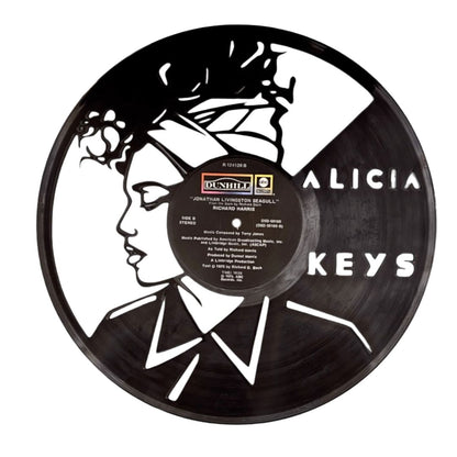 Alicia Keys - Laser Cut Vinyl Record Wall Art