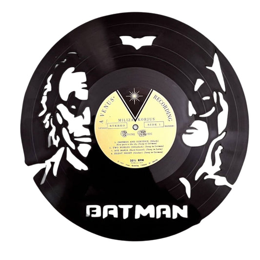 Batman vs Joker - Laser Cut Vinyl Record Wall Art