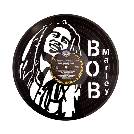 Bob Marley - Laser Cut Vinyl Record Wall Art