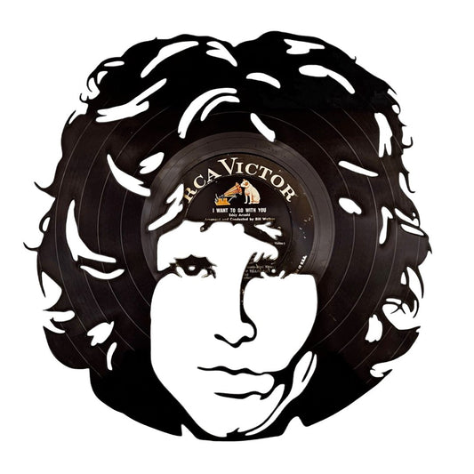 Jim Morrison - Laser Cut Vinyl Record Wall Art