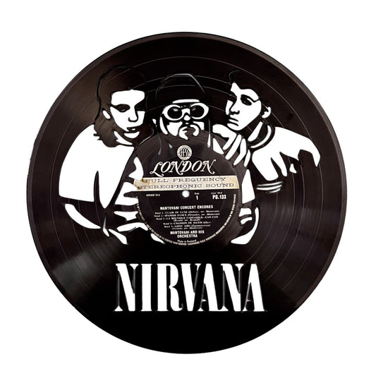 Nirvana - Laser Cut Vinyl Record Wall Art