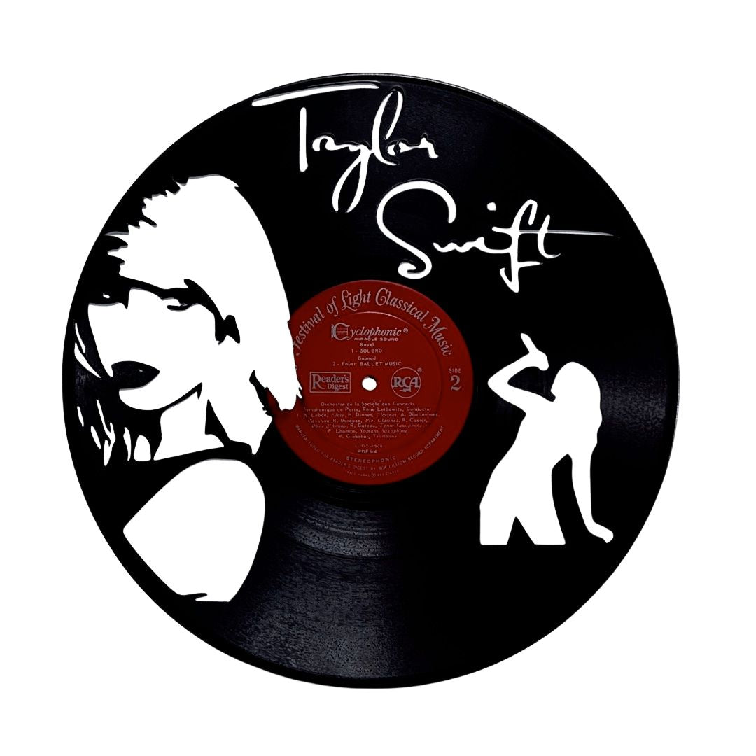 Taylor Swift - Carved Vinyl Record Wall Art