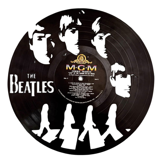 The Beatles - Carved Vinyl Record Wall Art