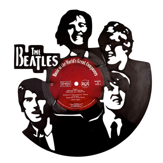 The Beatles - Carved Vinyl Record Wall Art