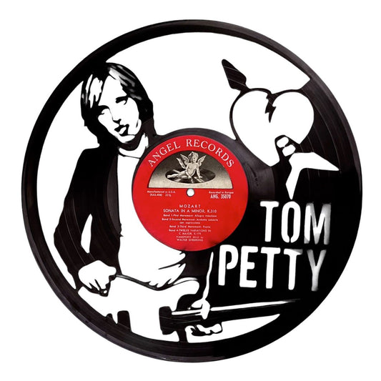 Tom Petty - Carved Vinyl Record Wall Art